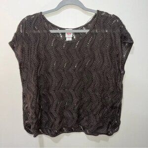 Mossimo Supply Co. Brown & Gray  Knit Top